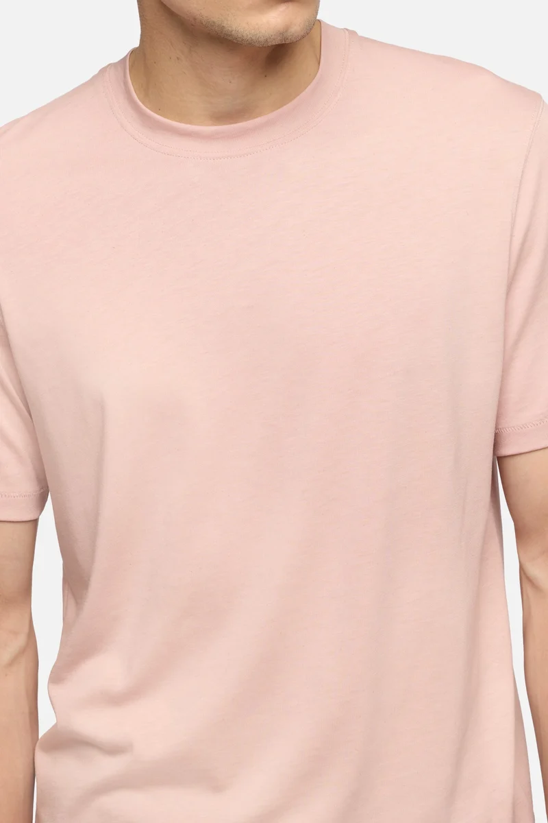 CREWNECK TEE in Lyocell Rose