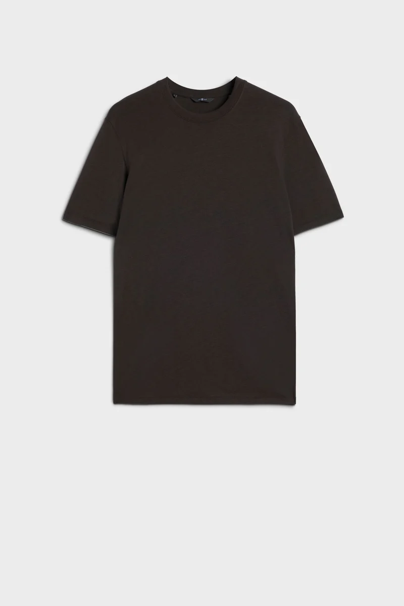 CREWNECK TEE in Lyocell Espresso