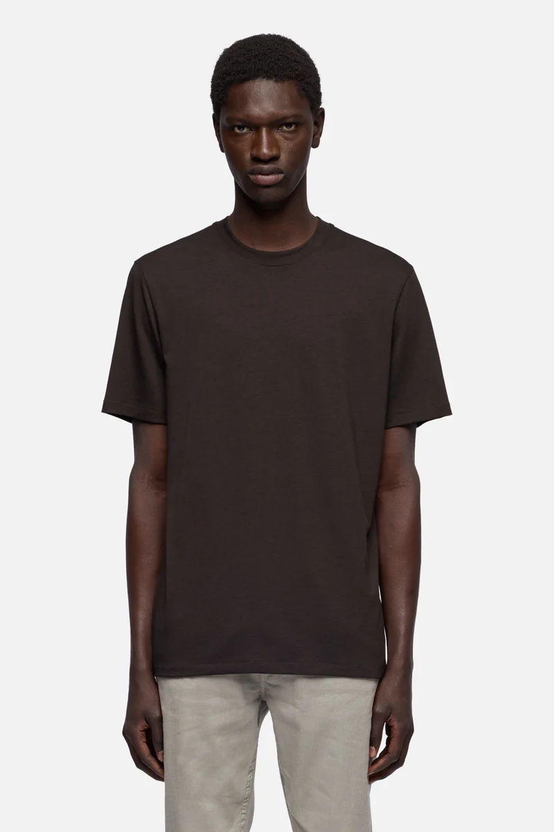 CREWNECK TEE in Lyocell Espresso