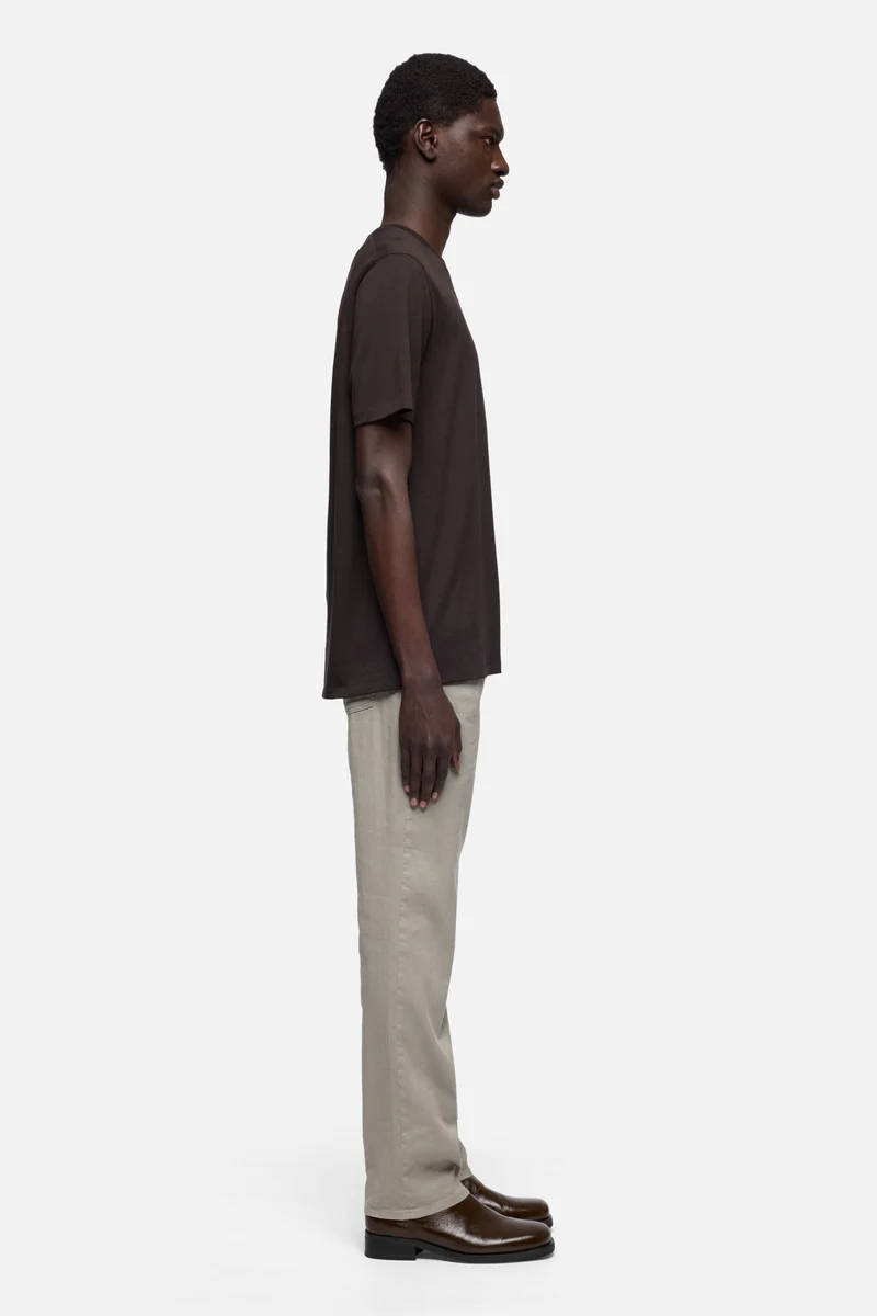 CREWNECK TEE in Lyocell Espresso