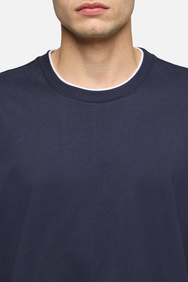 DOUBLE LAYER TEE in Midnight