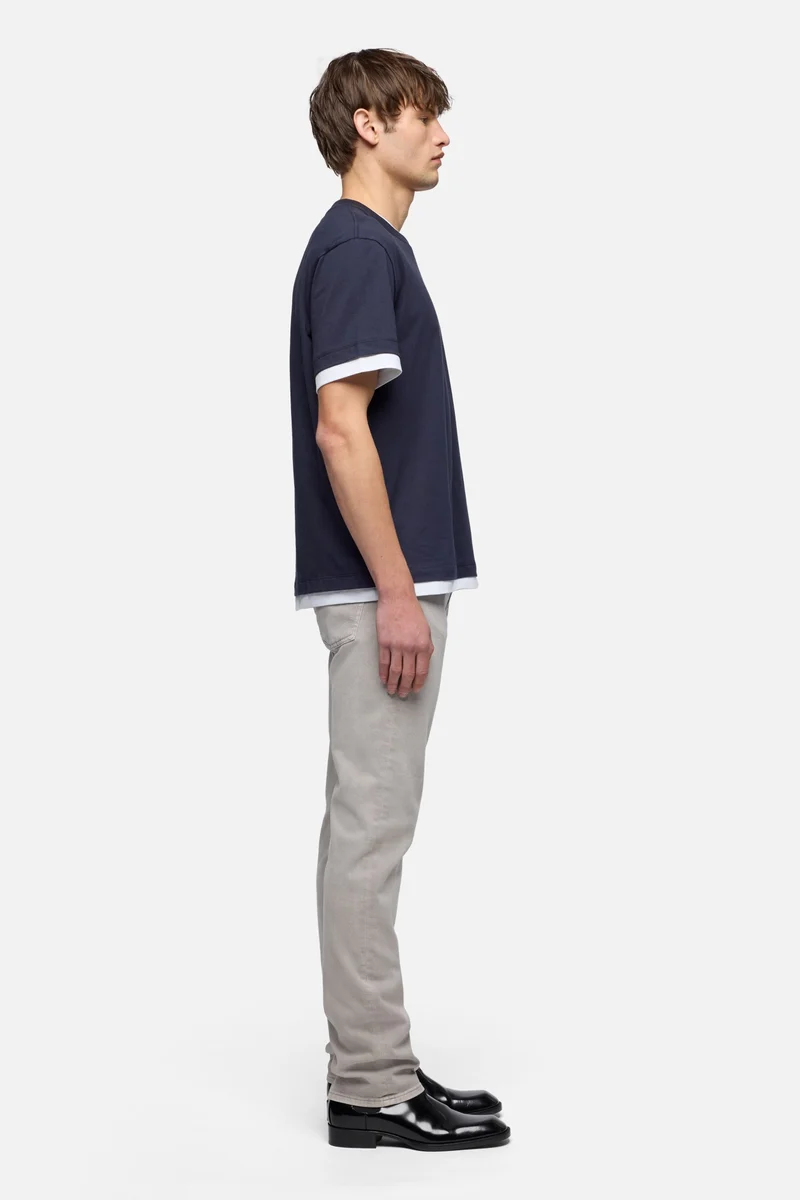 DOUBLE LAYER TEE in Midnight