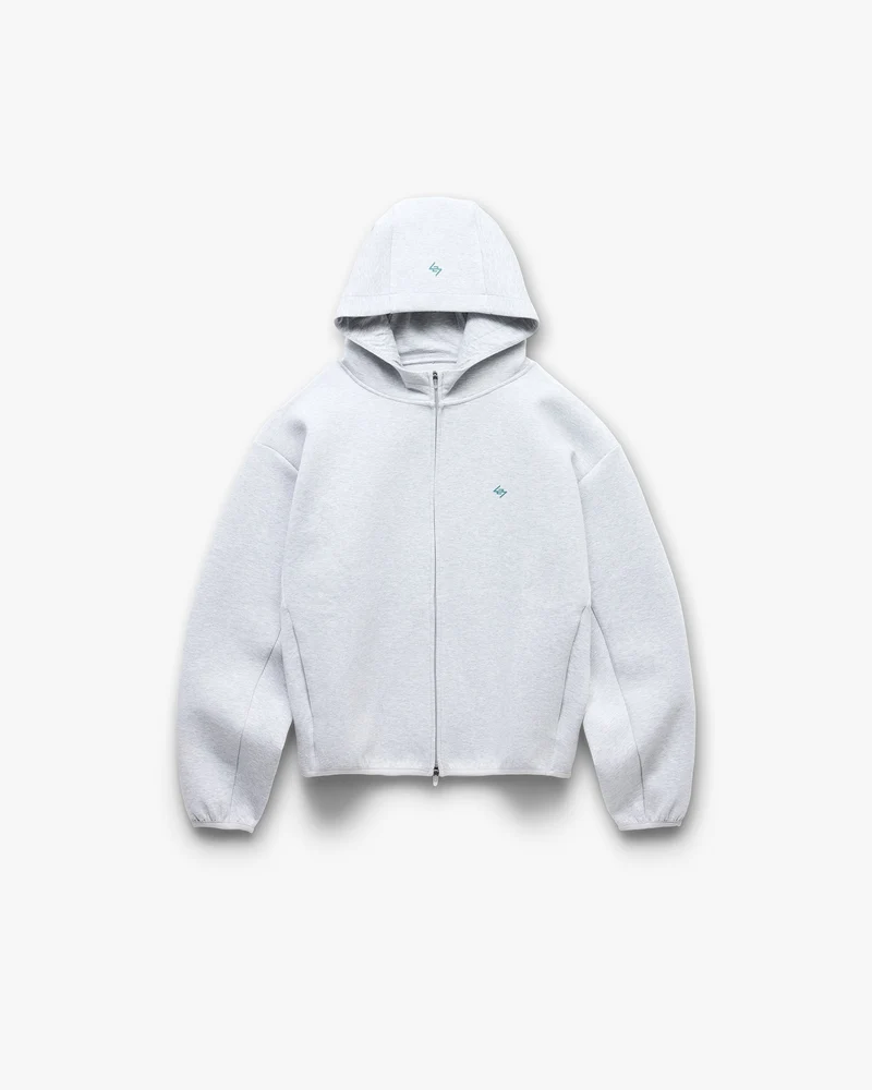 247 Form Zip Hoodie - Grey Marl