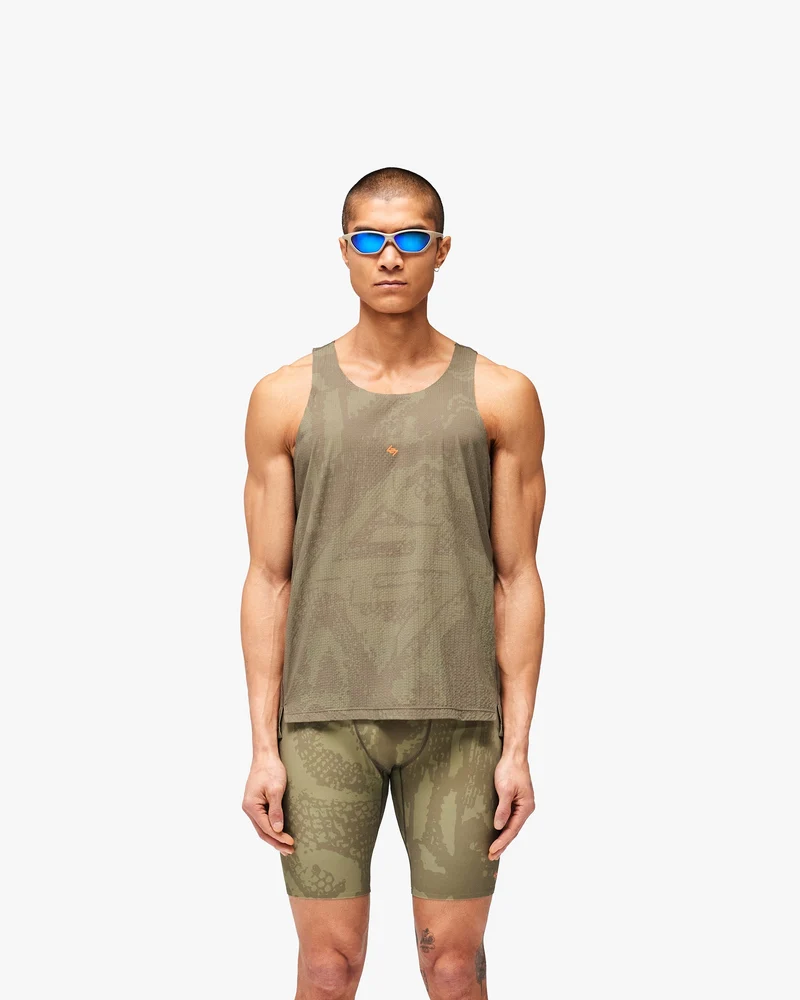 247 Los Angeles Singlet - Aged Khaki