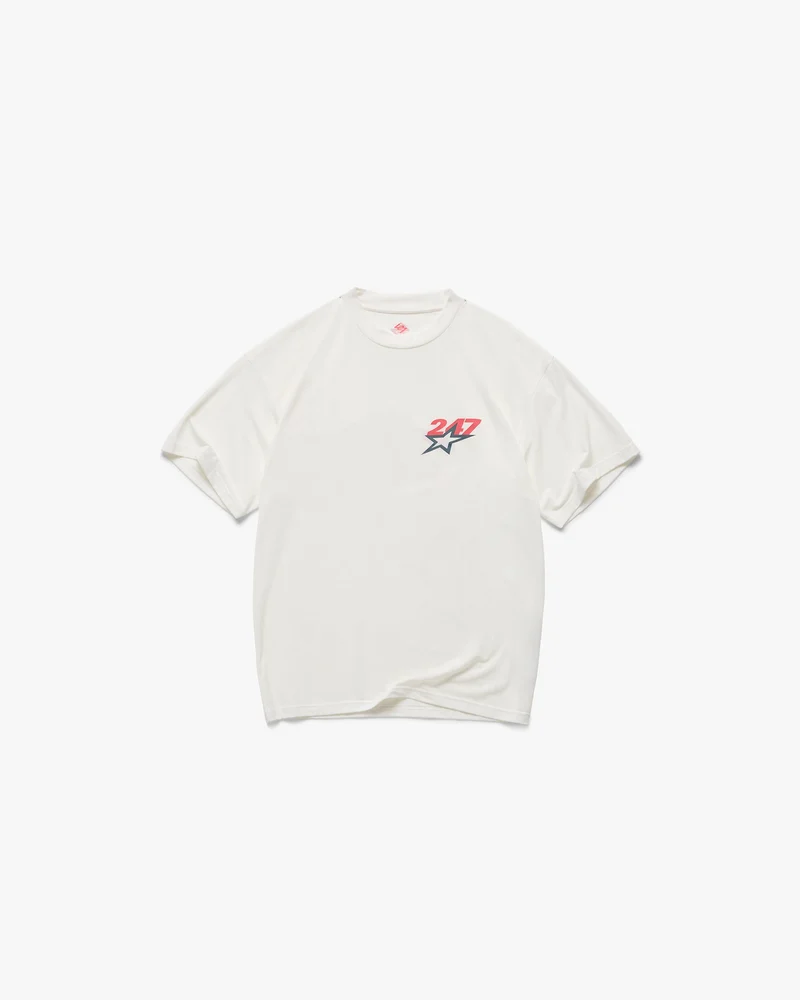Team 247 Star Oversized T-Shirt - Flat White