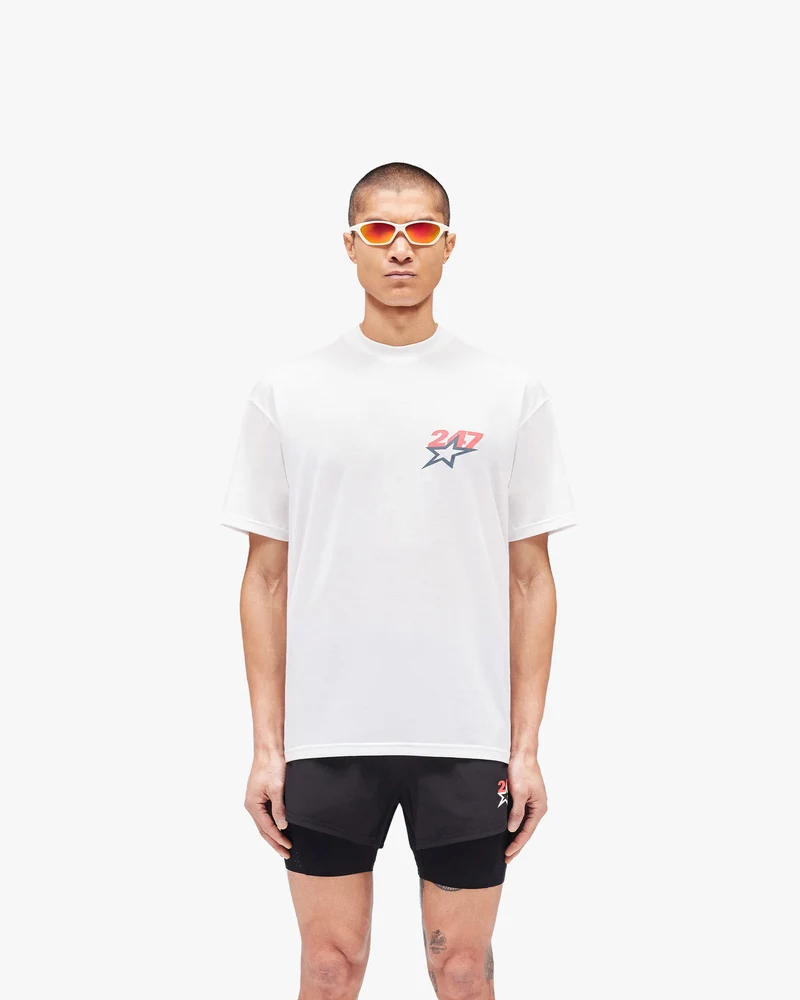 Team 247 Star Oversized T-Shirt - Flat White