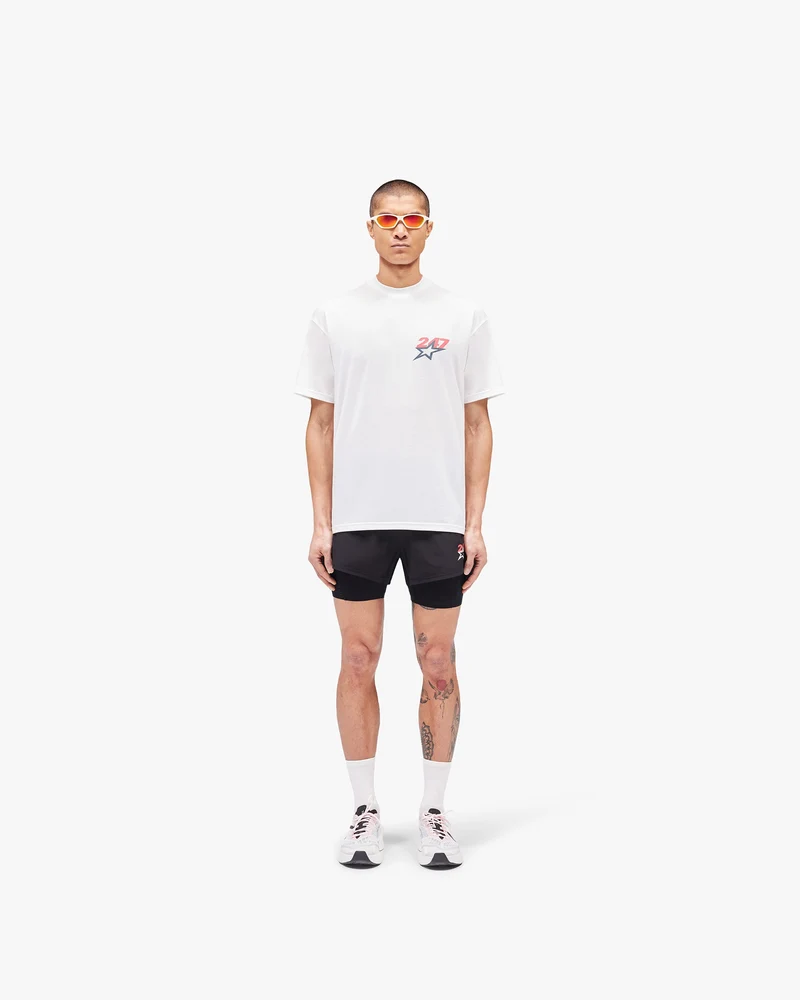 Team 247 Star Oversized T-Shirt - Flat White