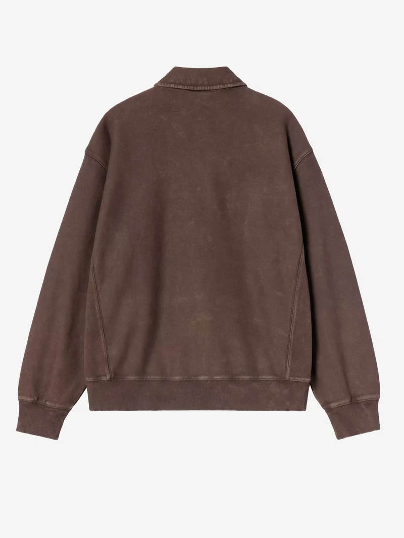 'Lambert' Polo Sweatshirt marrone lavato