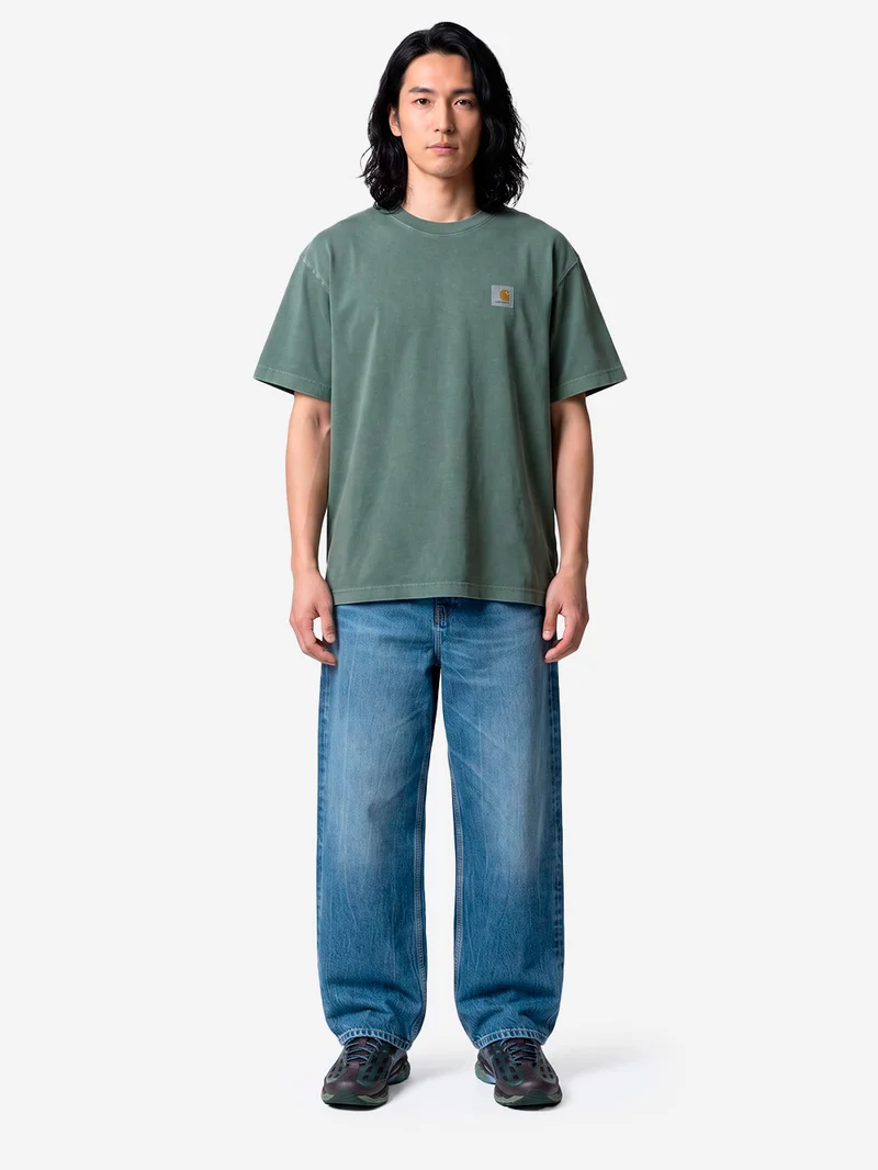 Payson Pant in denim blu marble used wash