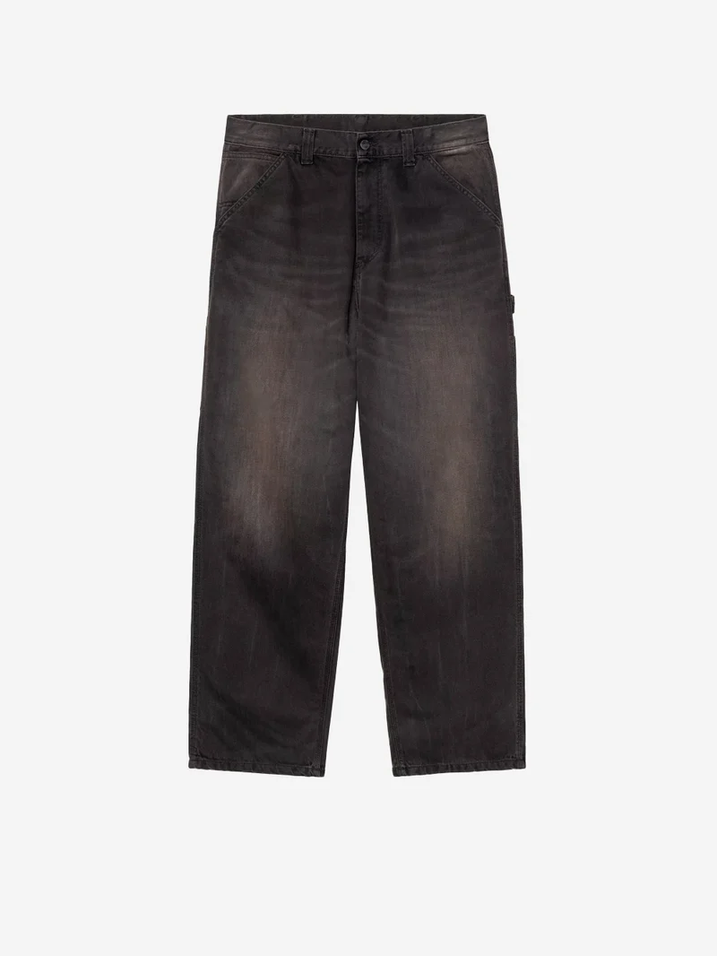 OG Single Knee Pant in denim nero used wash