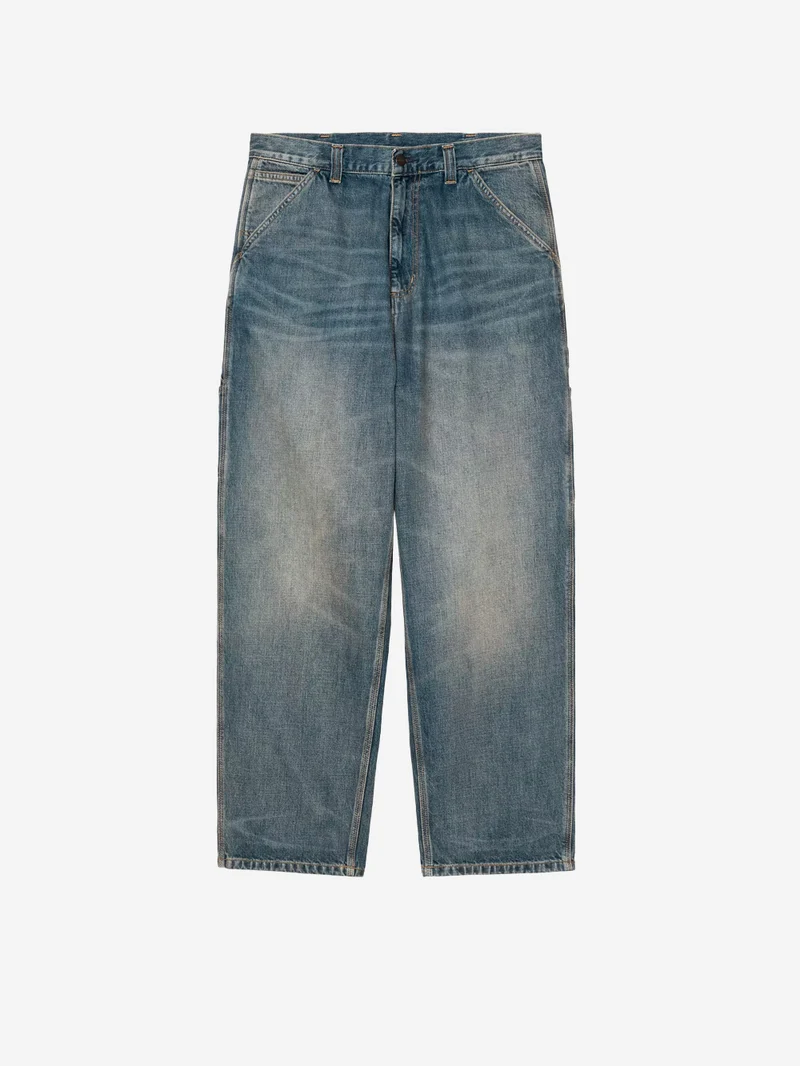 OG Single Knee Pant in denim blu used wash