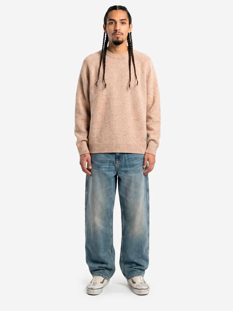 OG Single Knee Pant in denim blu used wash