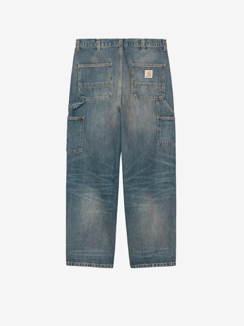OG Single Knee Pant in denim blu used wash