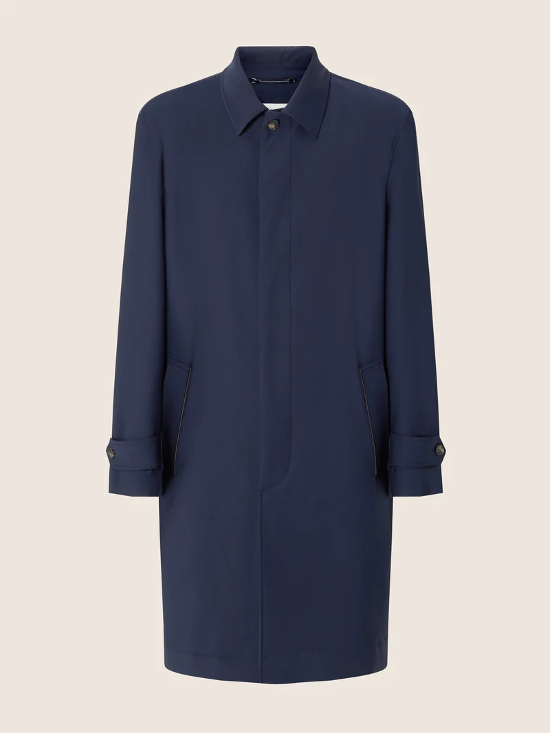 Technical Wool and Silk Coat Loro Piana
