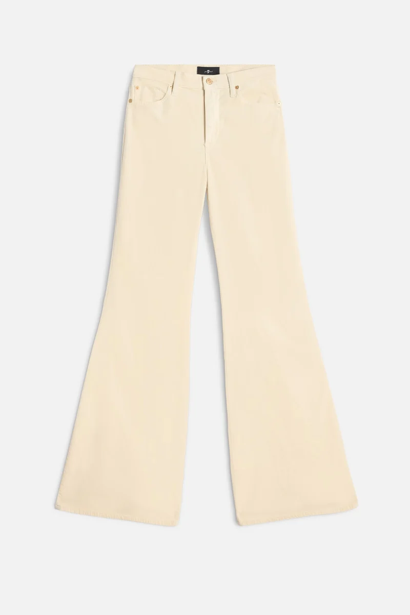 Velvet Retro Flare in Natural