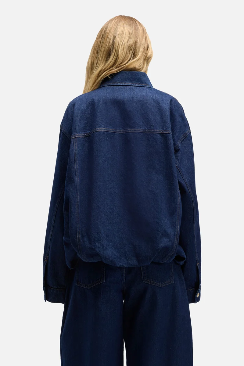 MANKIND Gathered Jacket in Indigo Soul
