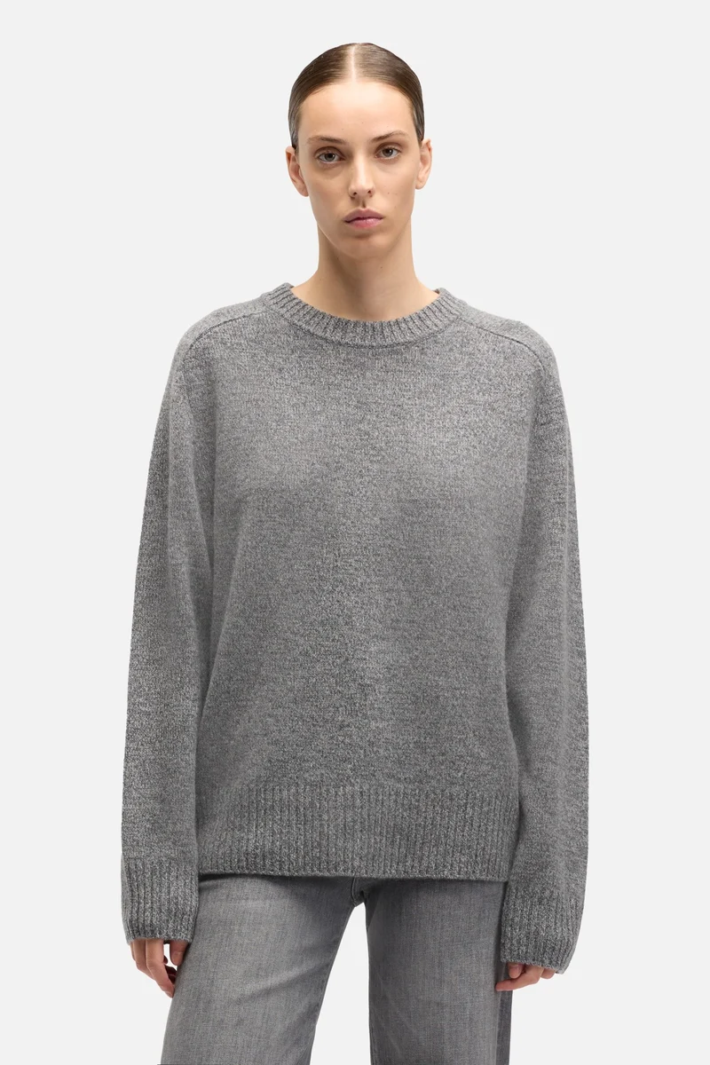 Cashmere Relaxed Sweater in Dark Grey