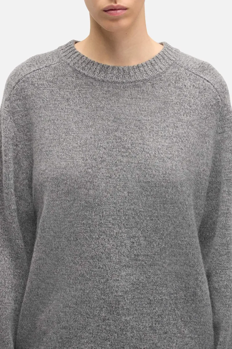 Cashmere Relaxed Sweater in Dark Grey