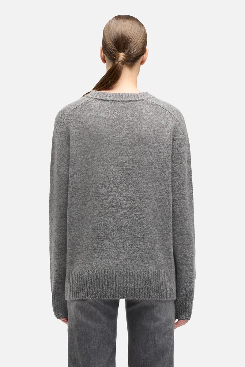 Cashmere Relaxed Sweater in Dark Grey