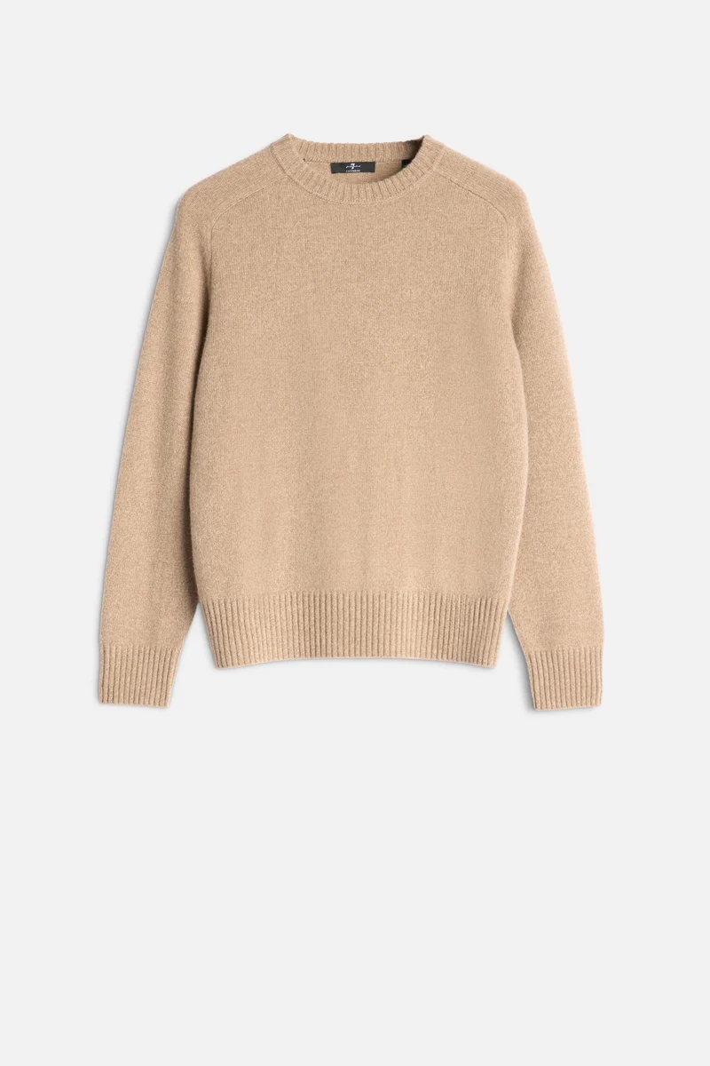 Cashmere Relaxed Sweater in Deep Beige