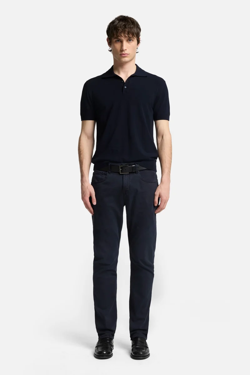 Luxe Performance Sateen The Straight In Deep Navy