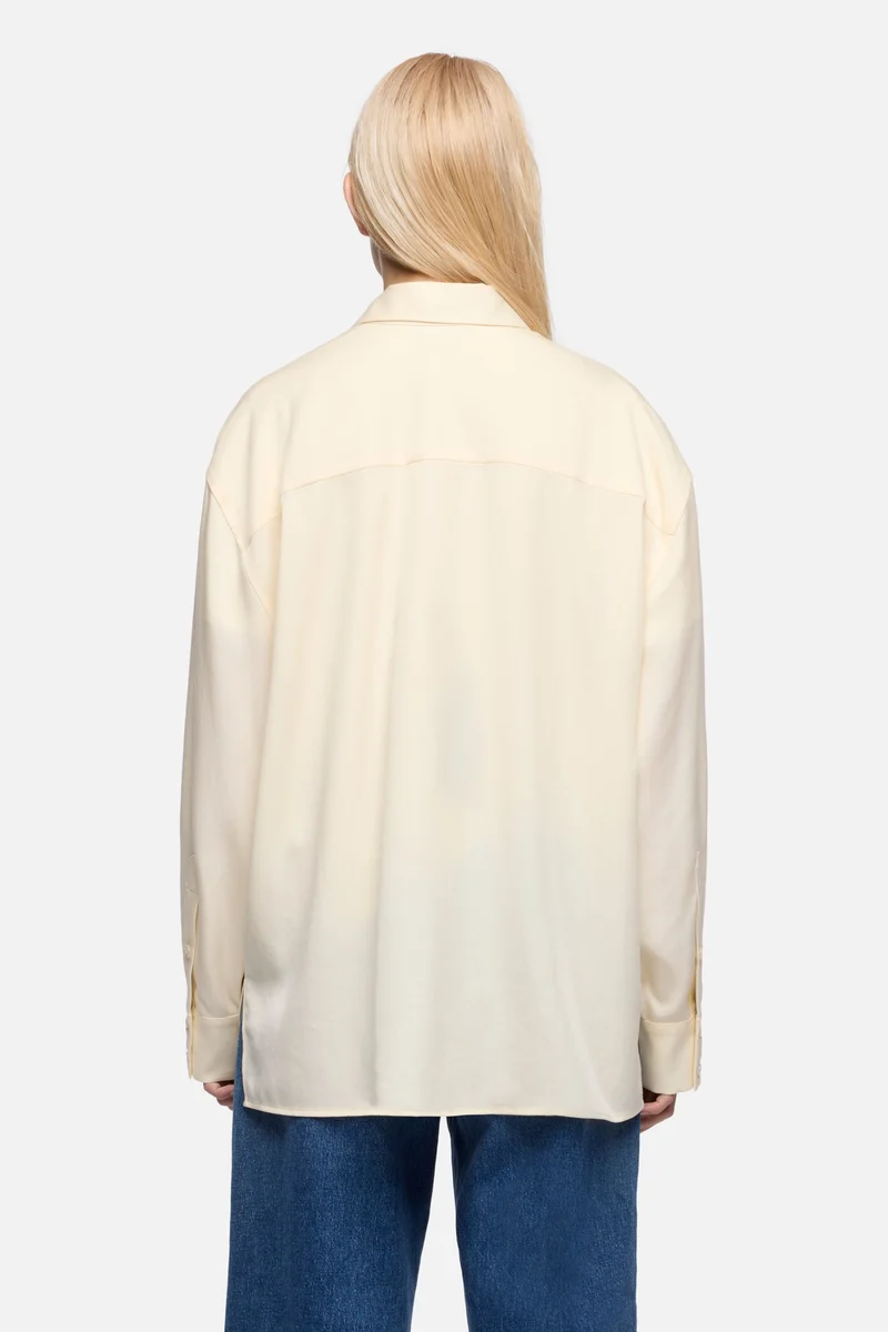 Lyocell Utility Shirt in Ivory