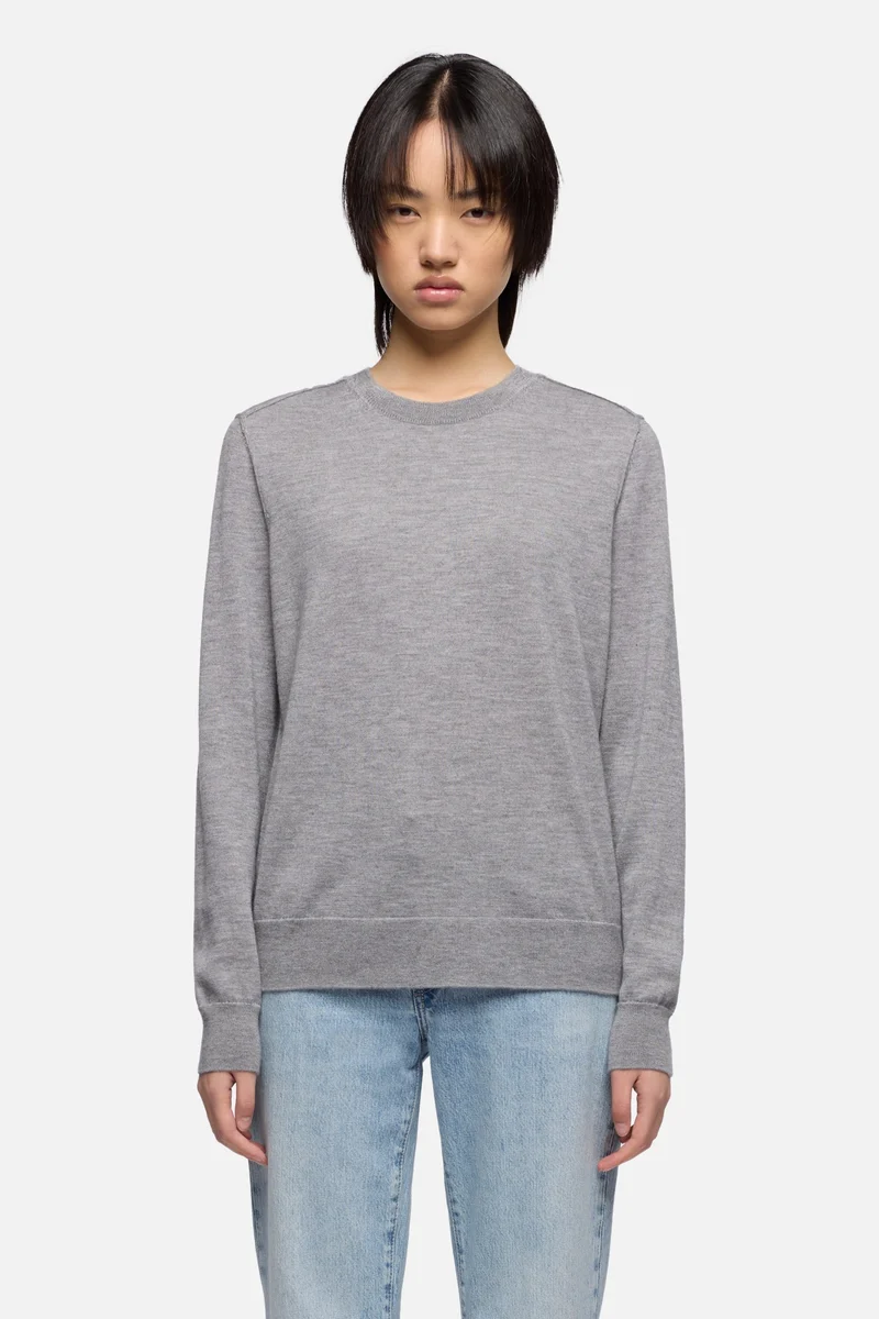 Cashmere Crewneck Sweater in Slate