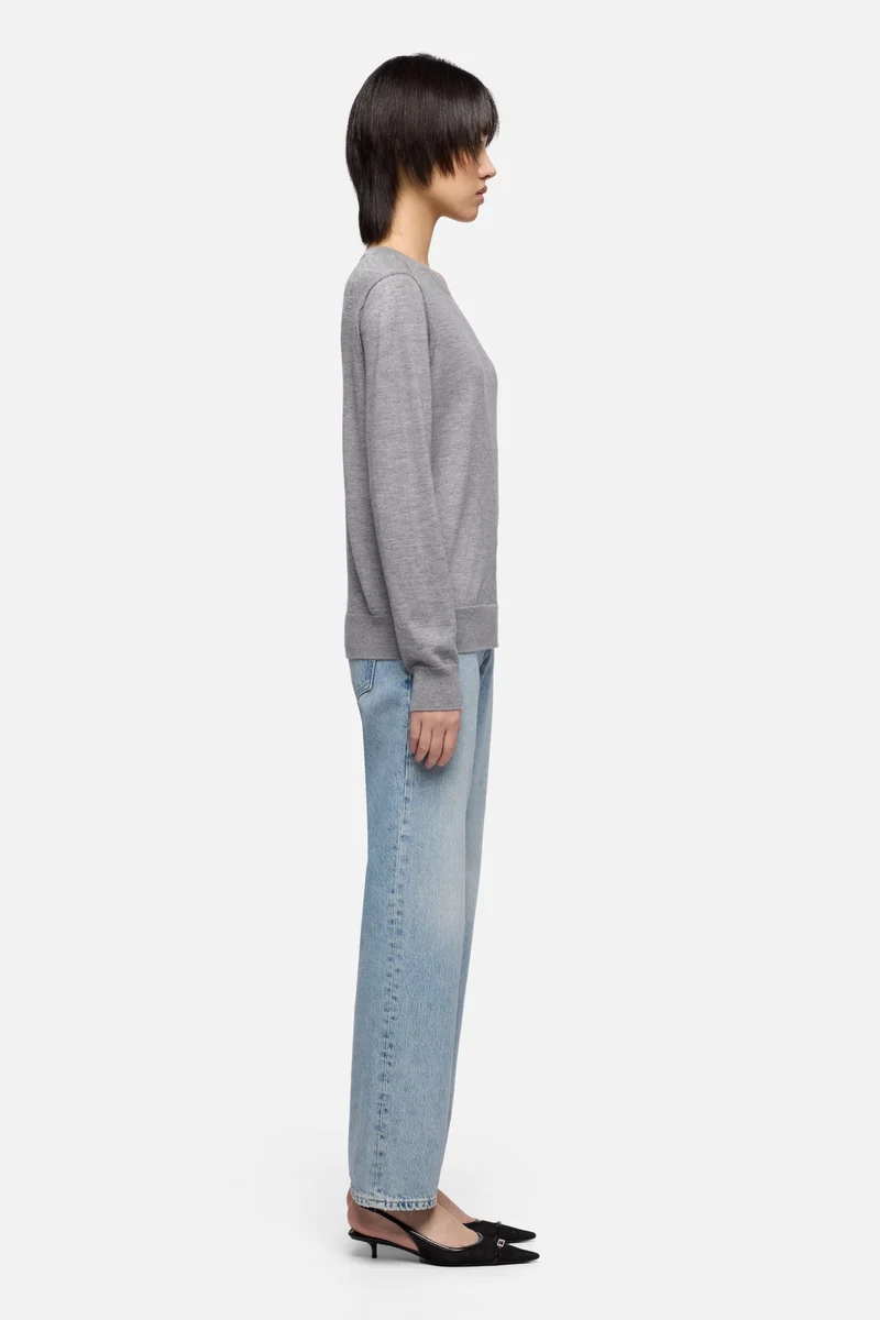 Cashmere Crewneck Sweater in Slate