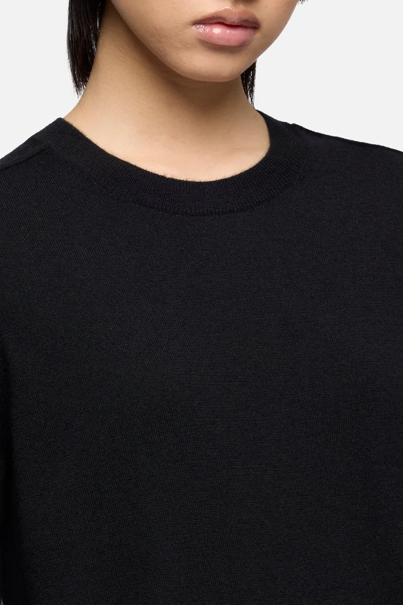 Cashmere Crewneck Sweater in Black