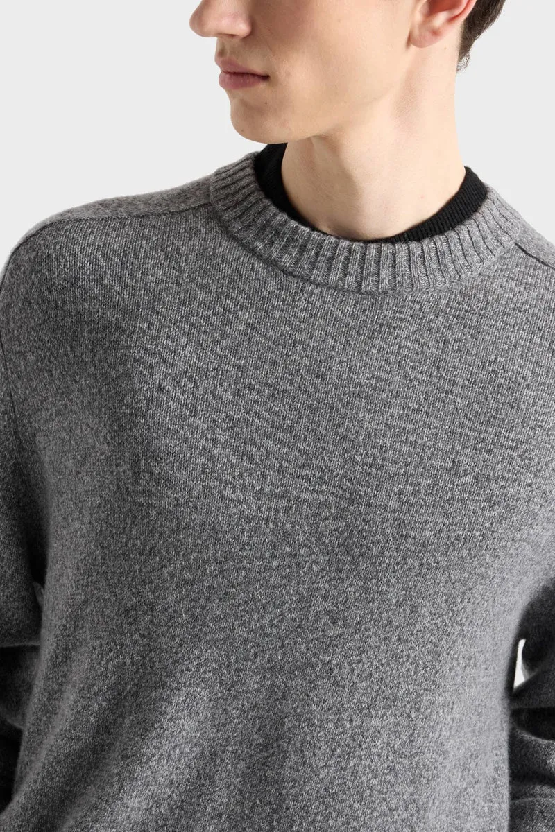 Cashmere Crewneck Sweater In Coal