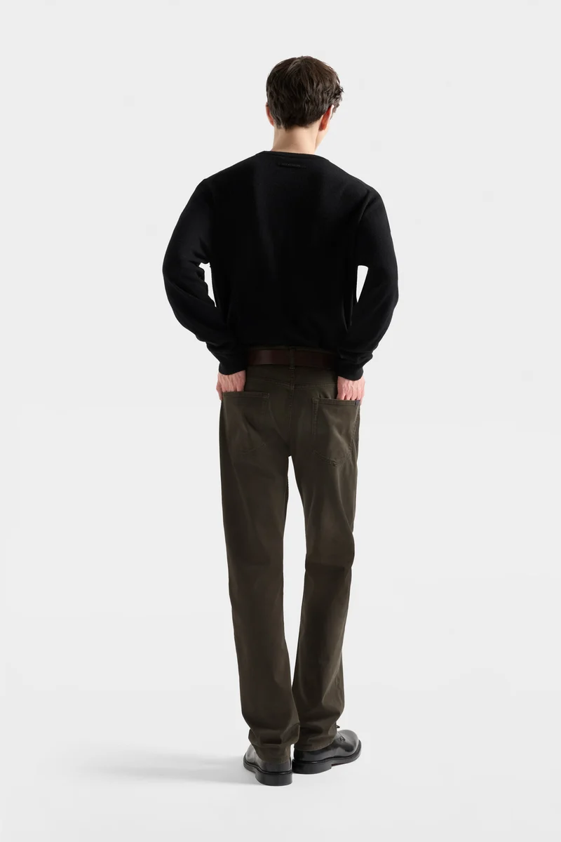 Cashmere Crewneck Sweater In Coal