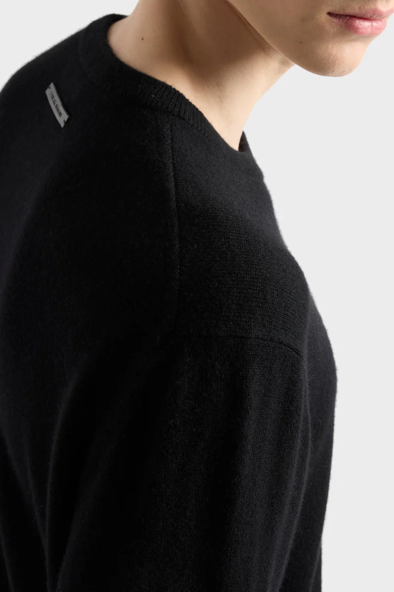 Cashmere Crewneck Sweater In Coal