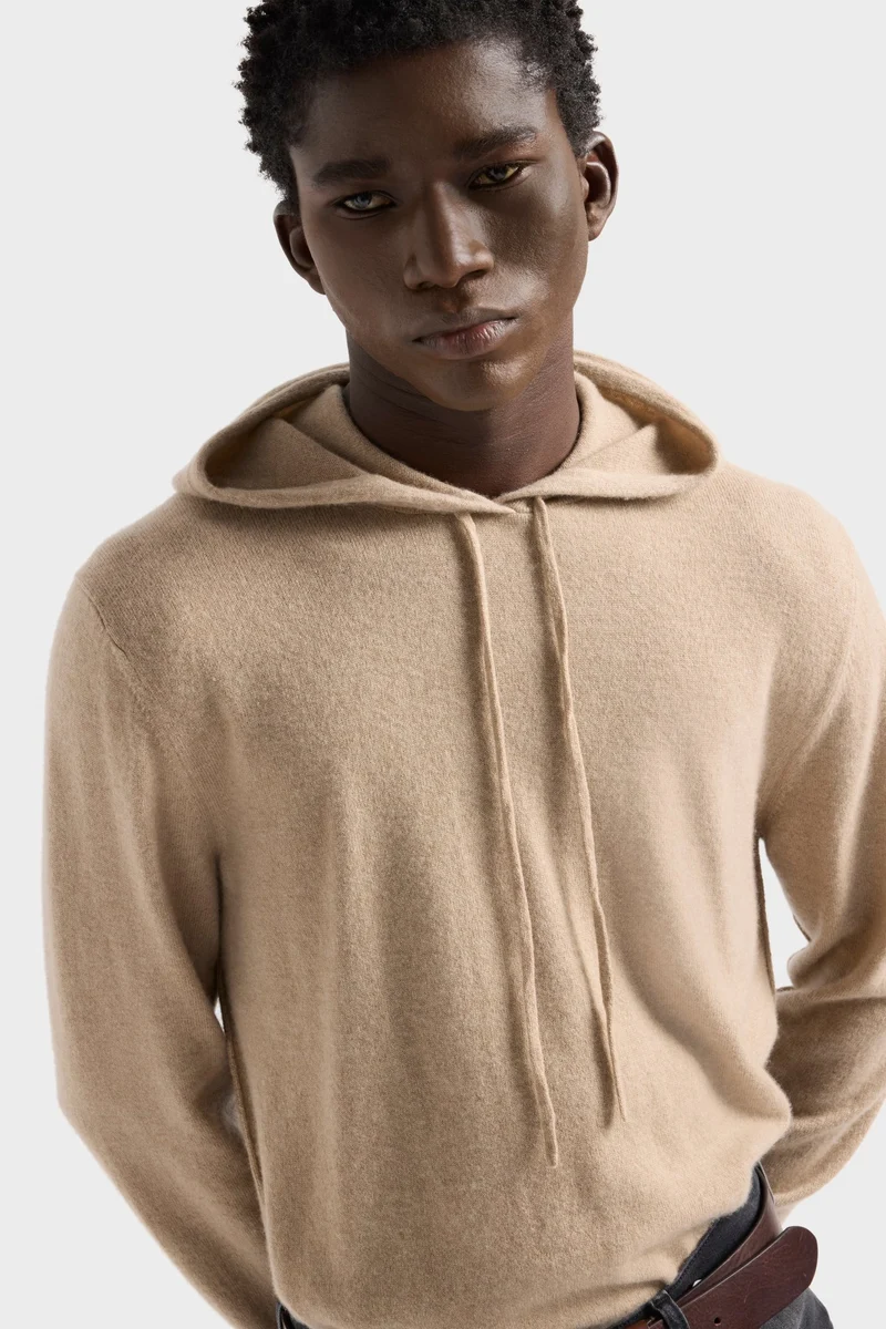 Cashmere Hoodie In Umber
