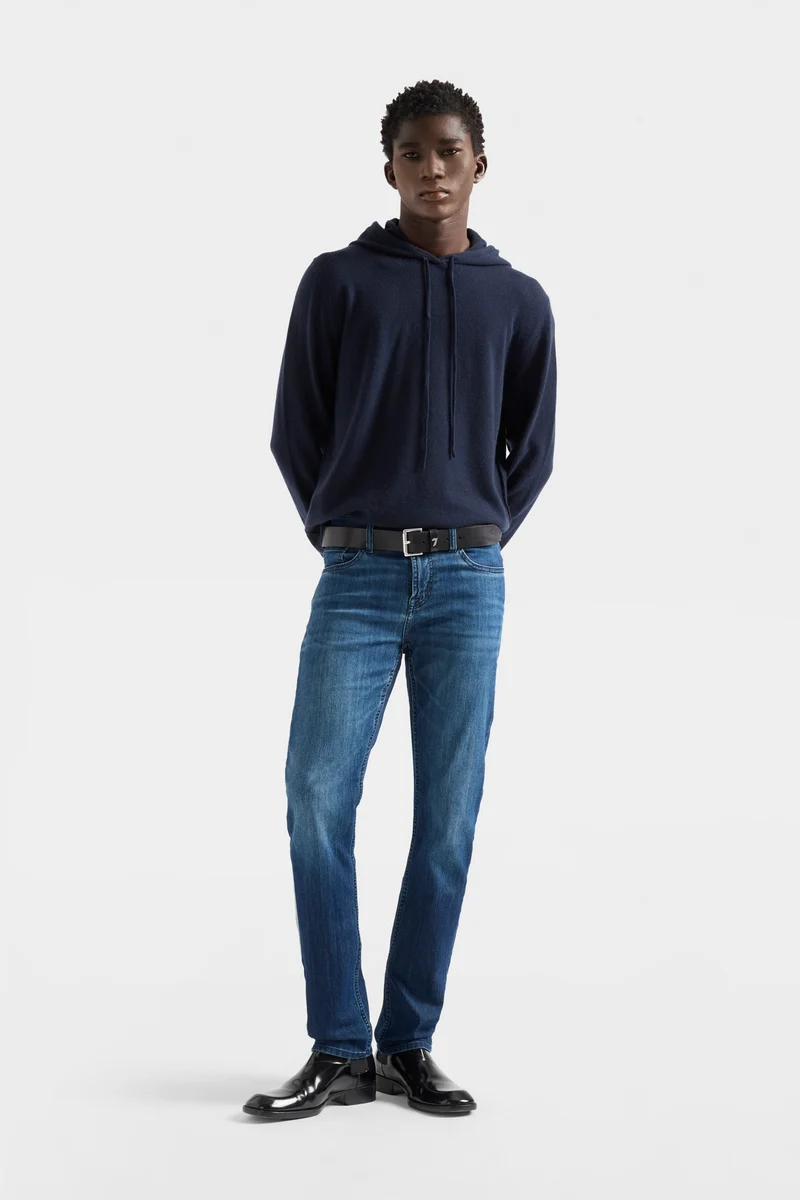 Cashmere Hoodie In Ink