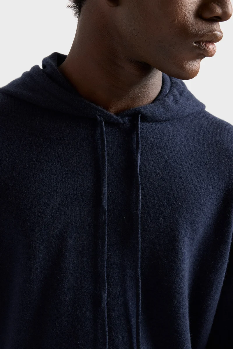 Cashmere Hoodie In Ink