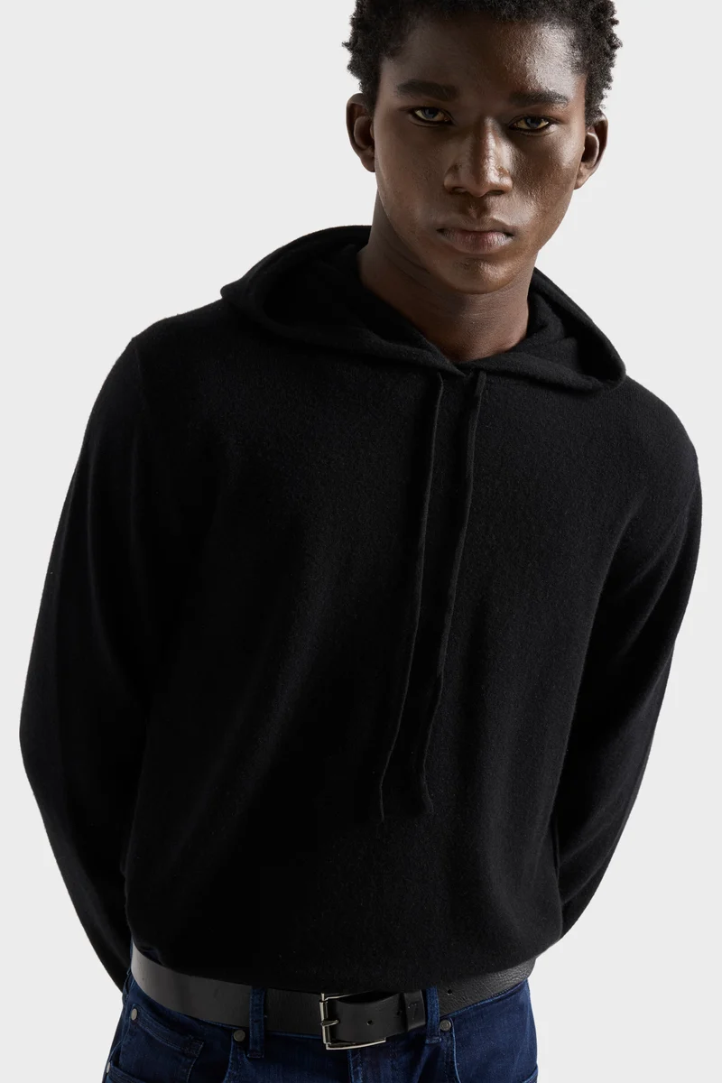 Cashmere Hoodie In Coal