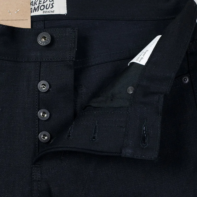 Super Guy Solid Black Selvedge