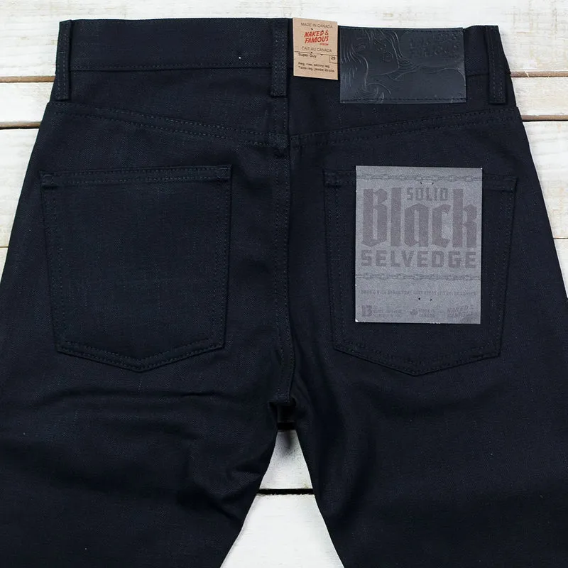 Super Guy Solid Black Selvedge