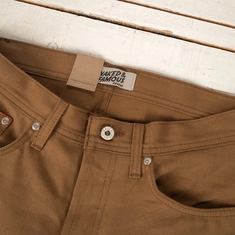 Weird Guy Selvedge Duck Canvas Braun