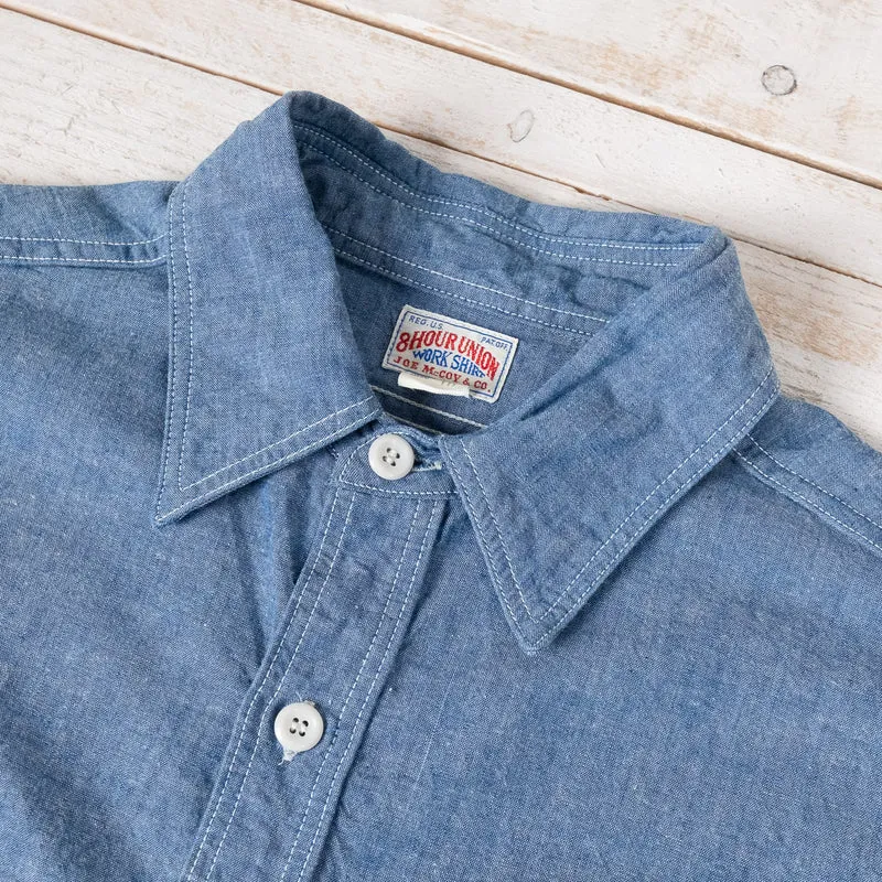 8HU Chambray Serviceman Shirt Indigo