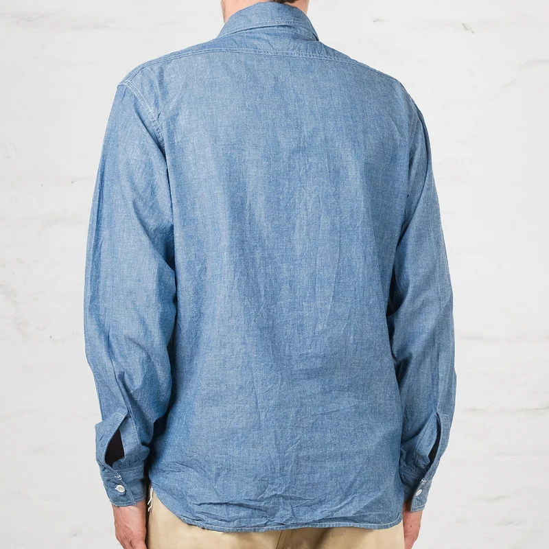 8HU Chambray Serviceman Shirt Indigo