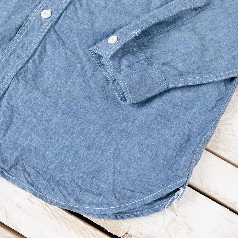 8HU Chambray Serviceman Shirt Indigo