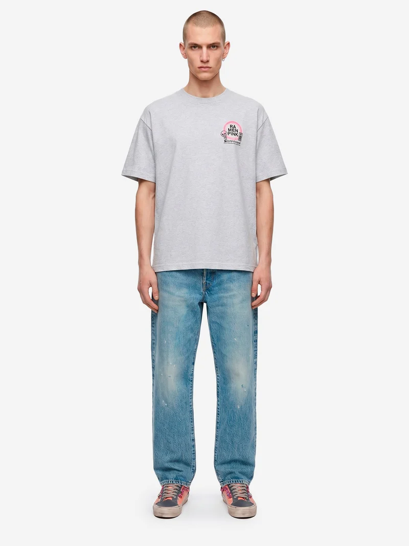 Loose Jeans cimosati blu medio