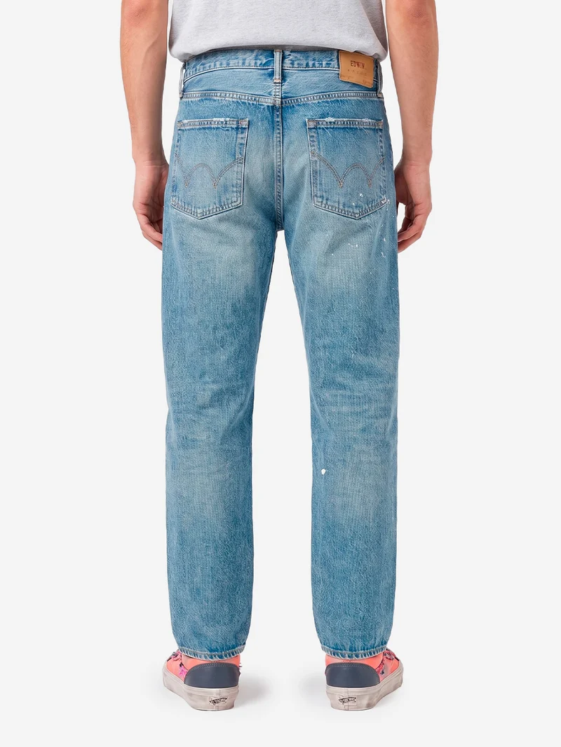 Loose Jeans cimosati blu medio
