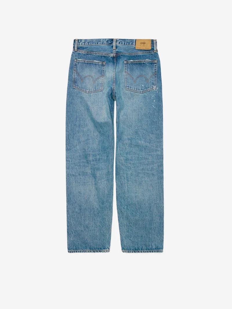 Loose Jeans cimosati blu medio