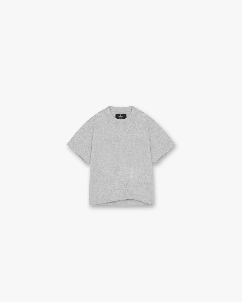Mini Rep Applique T-Shirt - Grey Marl