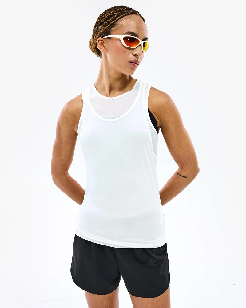 247 Double Layer Training Vest - White