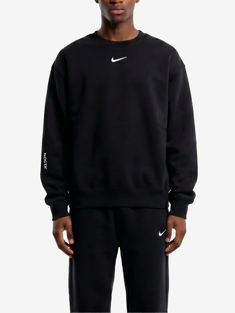 x Drake NOCTA Felpa girocollo fleece nera
