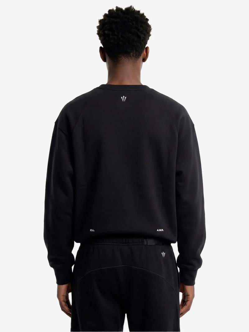 x Drake NOCTA Felpa girocollo fleece nera