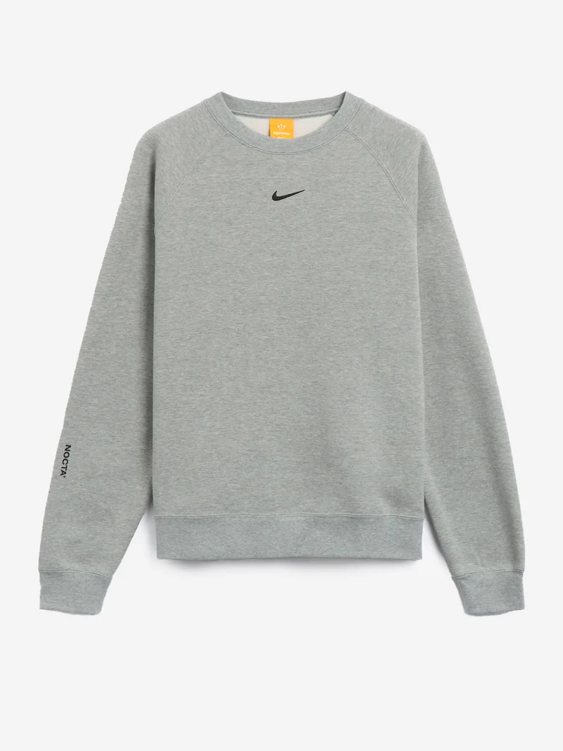 x Drake NOCTA Felpa girocollo fleece grigia